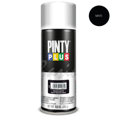 PINTY PLUS BASIC SPRAY PAINT BLACK MATT 400ML