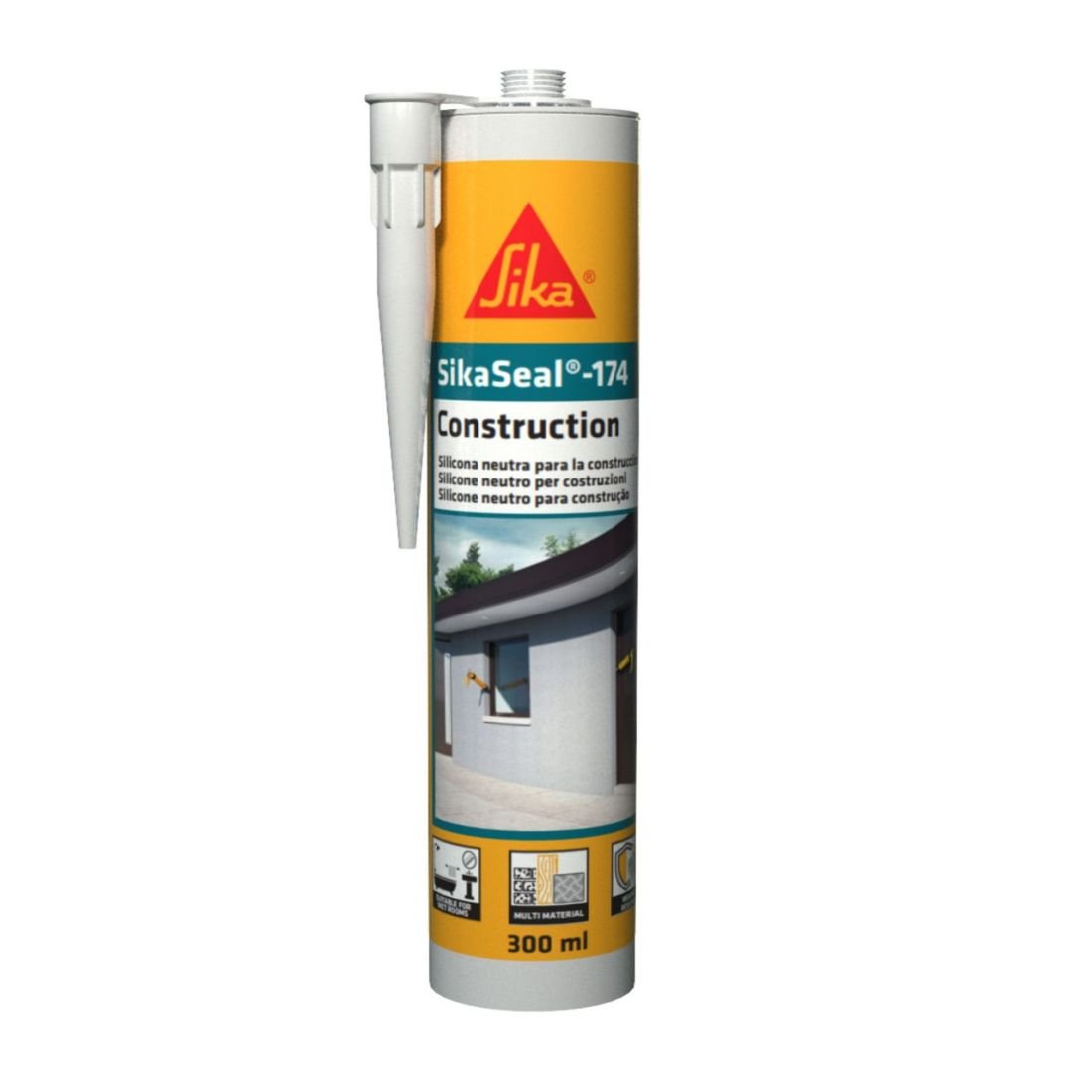 SIKA SEAL -174 CONSTRUCTION SILICONE WHITE 300ML