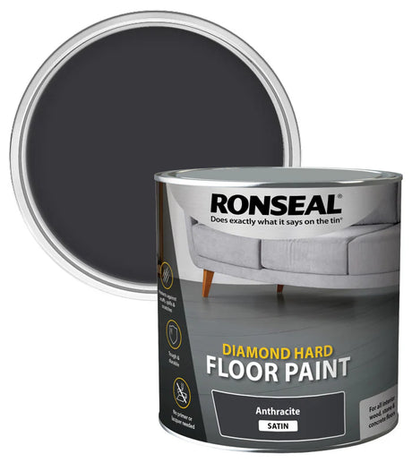 RONSEAL DIAMOND FLOOR PAINT ANTHRACITE 2.5L