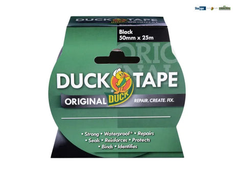 SHURTAPE DUCK TAPE ORIGINAL BLACK 50MM X 25M