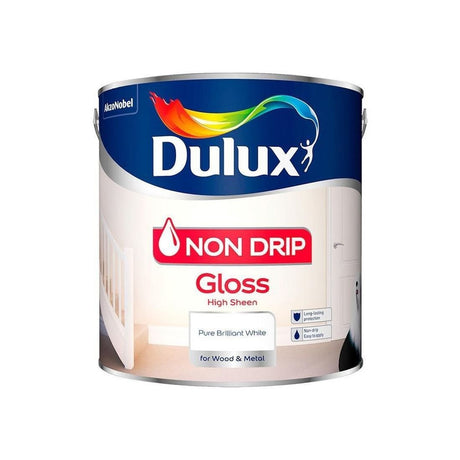 DULUX NON DRIP GLOSS BRILLIANT WHITE 2.5L