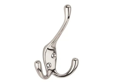 TRIPLE HAT & COAT HOOK CHROME 