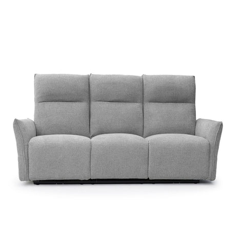 CATANIA 3-SEATER RECLINER GREY SOFA