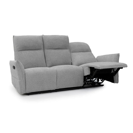 CATANIA 3-SEATER RECLINER GREY SOFA