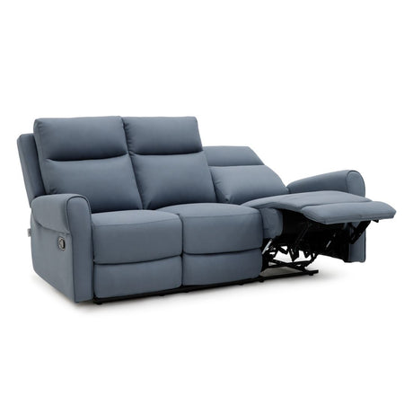 OSTIA 3-SEATER RECLINER SOFA BLUE