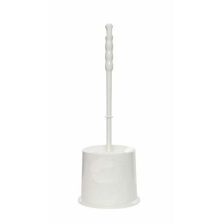 WHITE TOILET BRUSH