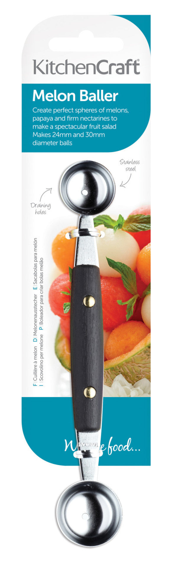 KITCHEN CRAFT DOUBLE HEADED MELON BALLER