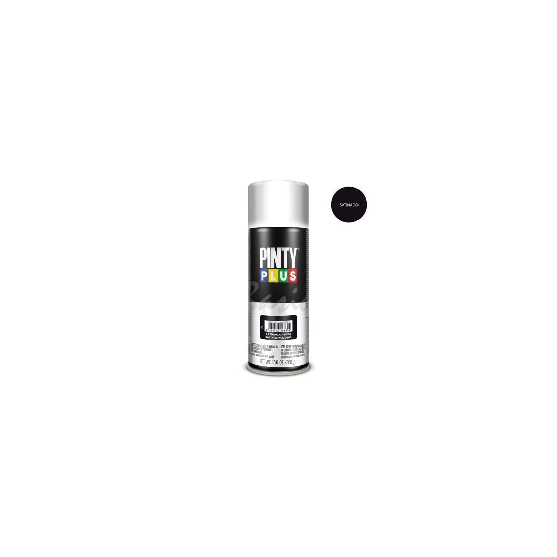 PINTY PLUS BASIC SPRAY PAINT BLACK SATIN 400ML