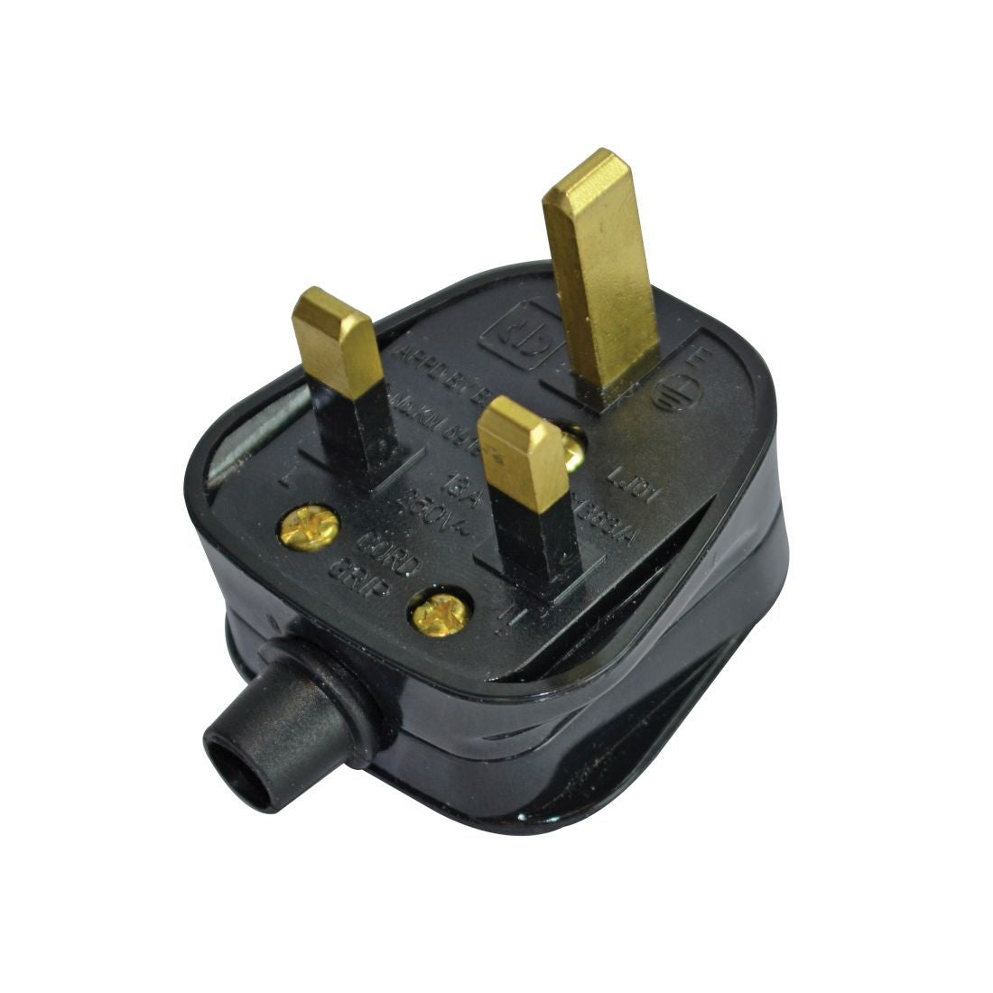 BLACK RUBBER PLUG 230V 13A