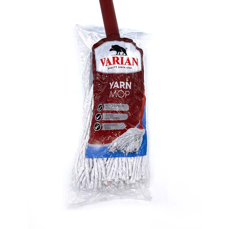 YARN MOP & RED HANDLE