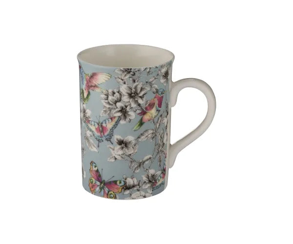 HUMMINGBIRD FLORAL DUCKEGG MUG