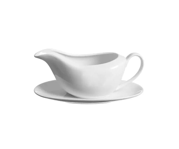 SIMPLICITY GRAVY BOAT AND SAUCER