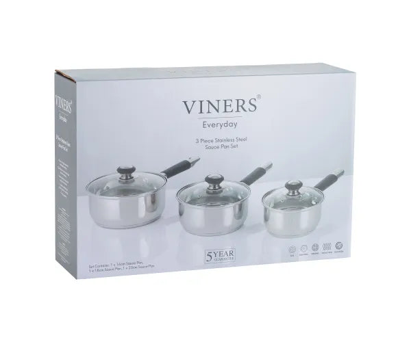 SET 3 VINERS SAUCEPANS