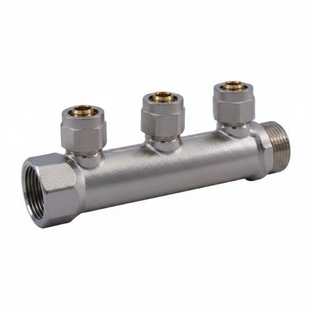3/4" X 16 MM 3 PORT PRESS MNIFOLD