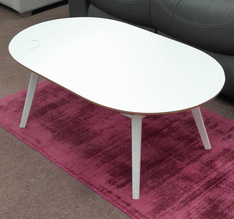 Oval Coffee Table - White