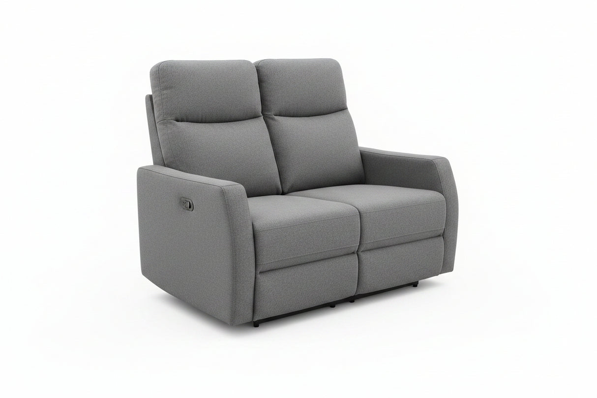 Moreno 2 Seater Recliner - Dark Grey