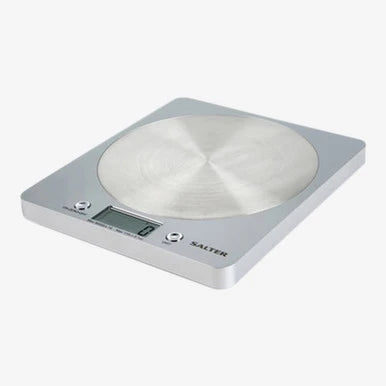 SALTER DISC ELECTRONIC SCALES SILVER