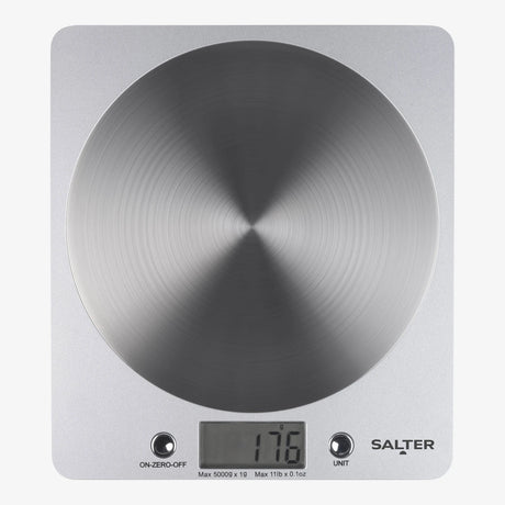 SALTER DISC ELECTRONIC SCALES SILVER