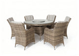 Eden Rose 6-Seater Round Dining Set – 1.5m