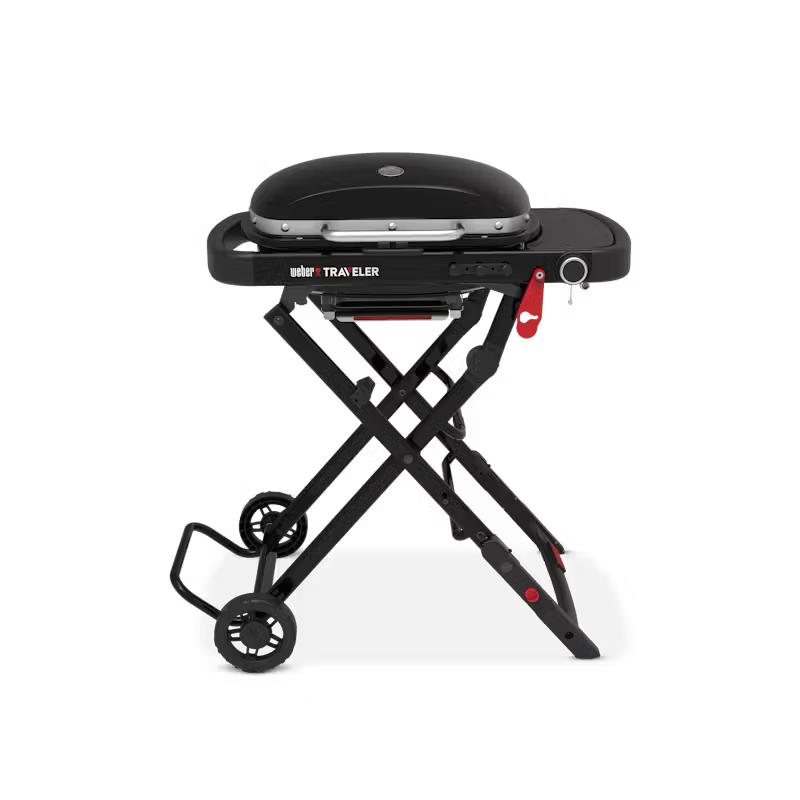 WEBER TRAVELLER COMPACT BLACK BARBEQUE