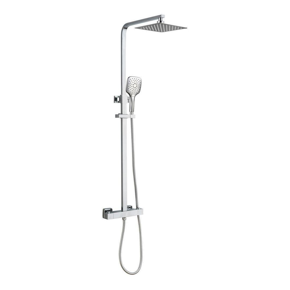 MENAI THERMOSTATIC BAR MIXER SHOWER & SQUARE RAINHEAD