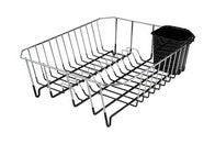CHROME DISH DRAINER BLACK
