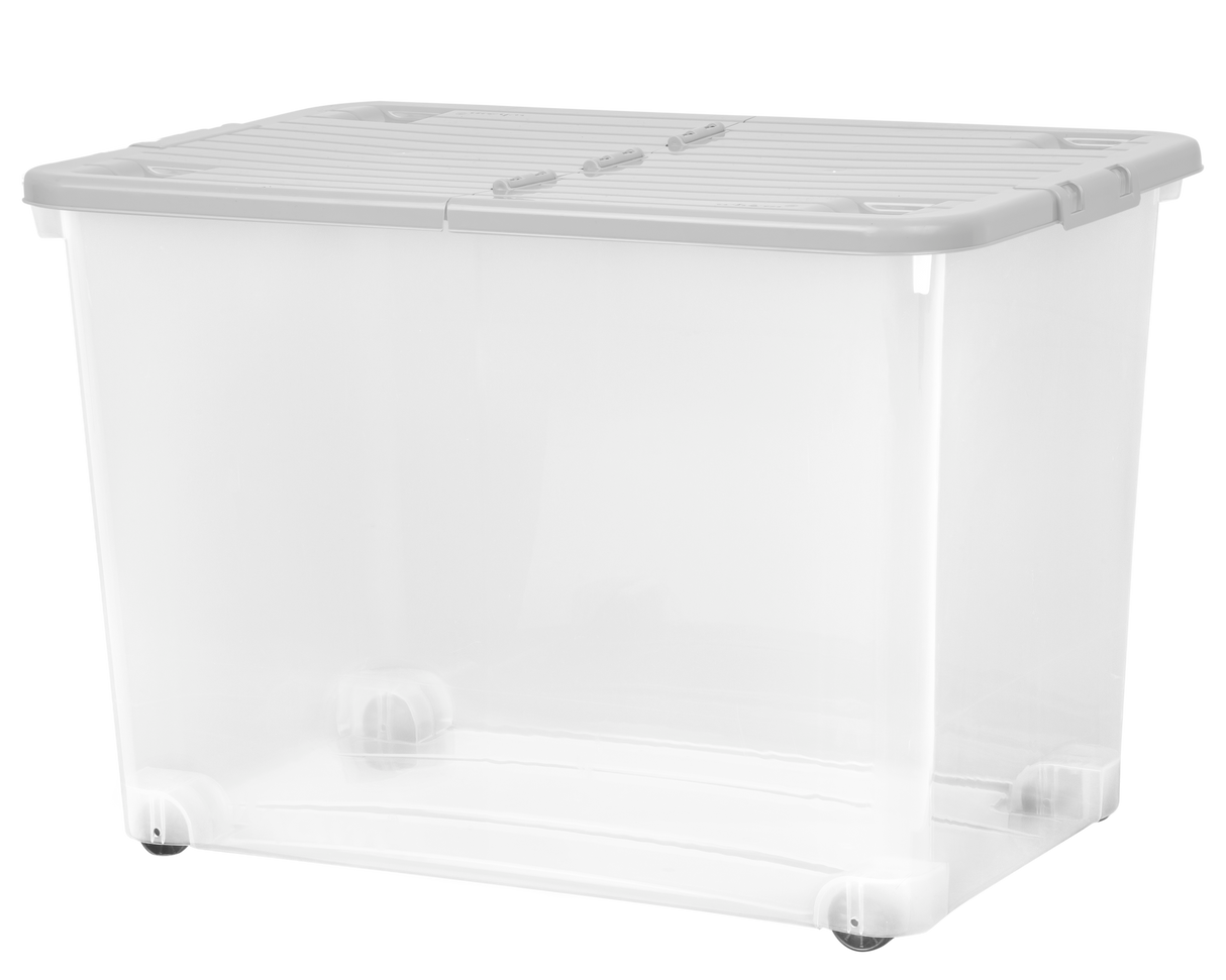 80 LT BOX WITH WHEELS & FOLDING LID
