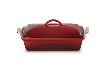 HERITAGE RECT DISH 33 CM WITH LID