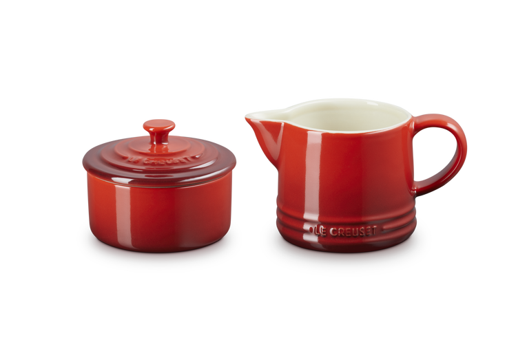 CREAM & SUGAR SET CERISE