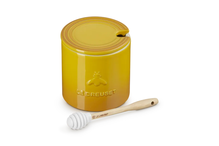 honey pot with dipper nectar
