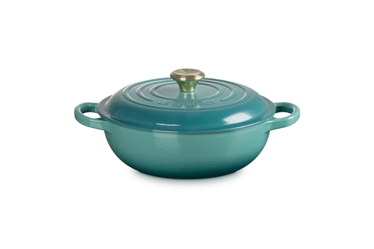 SIGNATURE ROUND STEWPOT BLEU RIVERIA 22CM