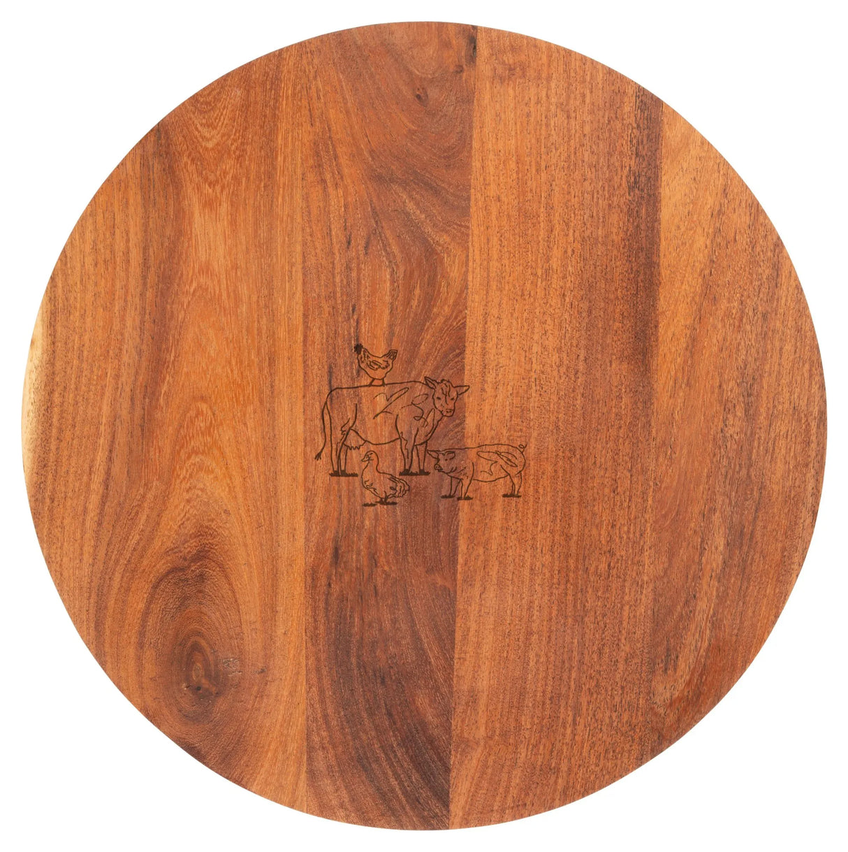 WOODBURY LAND RND WOODEN BOARD