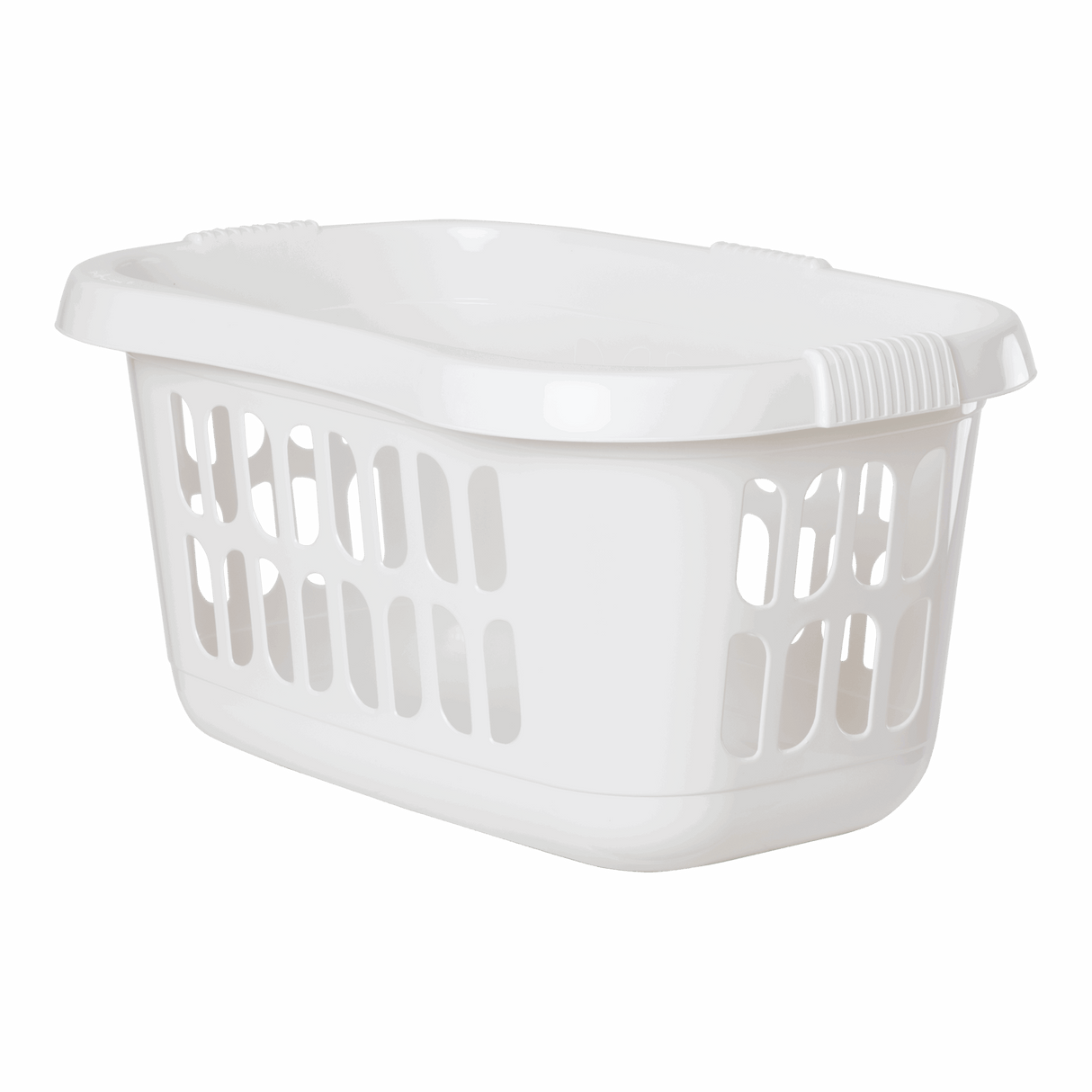 HIPSTER LAUNDRY BASKET ICED WHITE