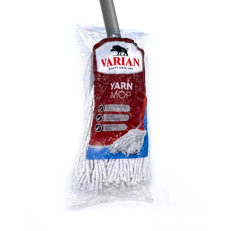 YARN MOP & GREY HANDLE