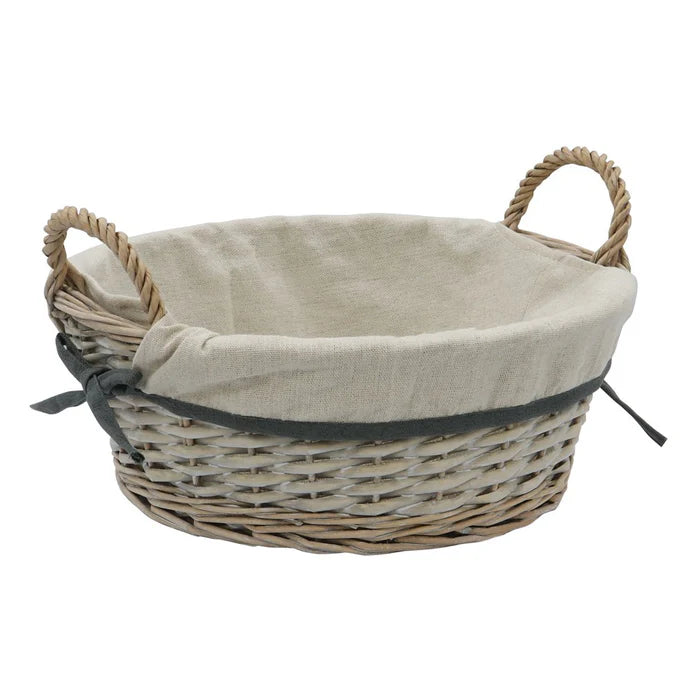 Arianna round willow basket