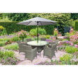 CAPRI 1.4M  ROUND RATTAN 6 SEATER SET AMALGAMATED