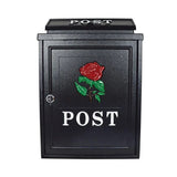 POST ZONE RED ROSE DIECAST POST BOX