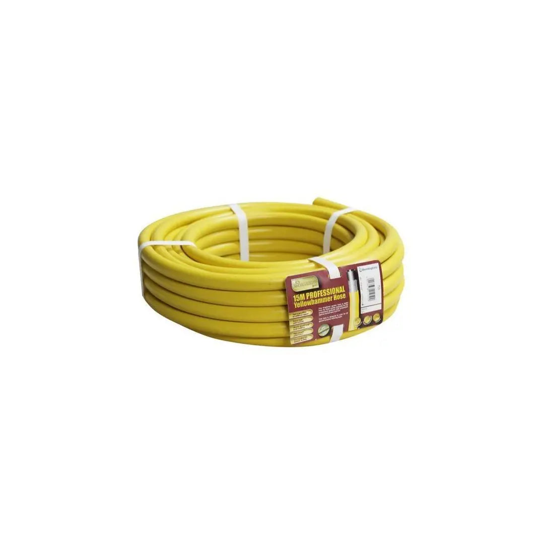 Yellow Reinforced Garden Hose 15m AMALGAMATED