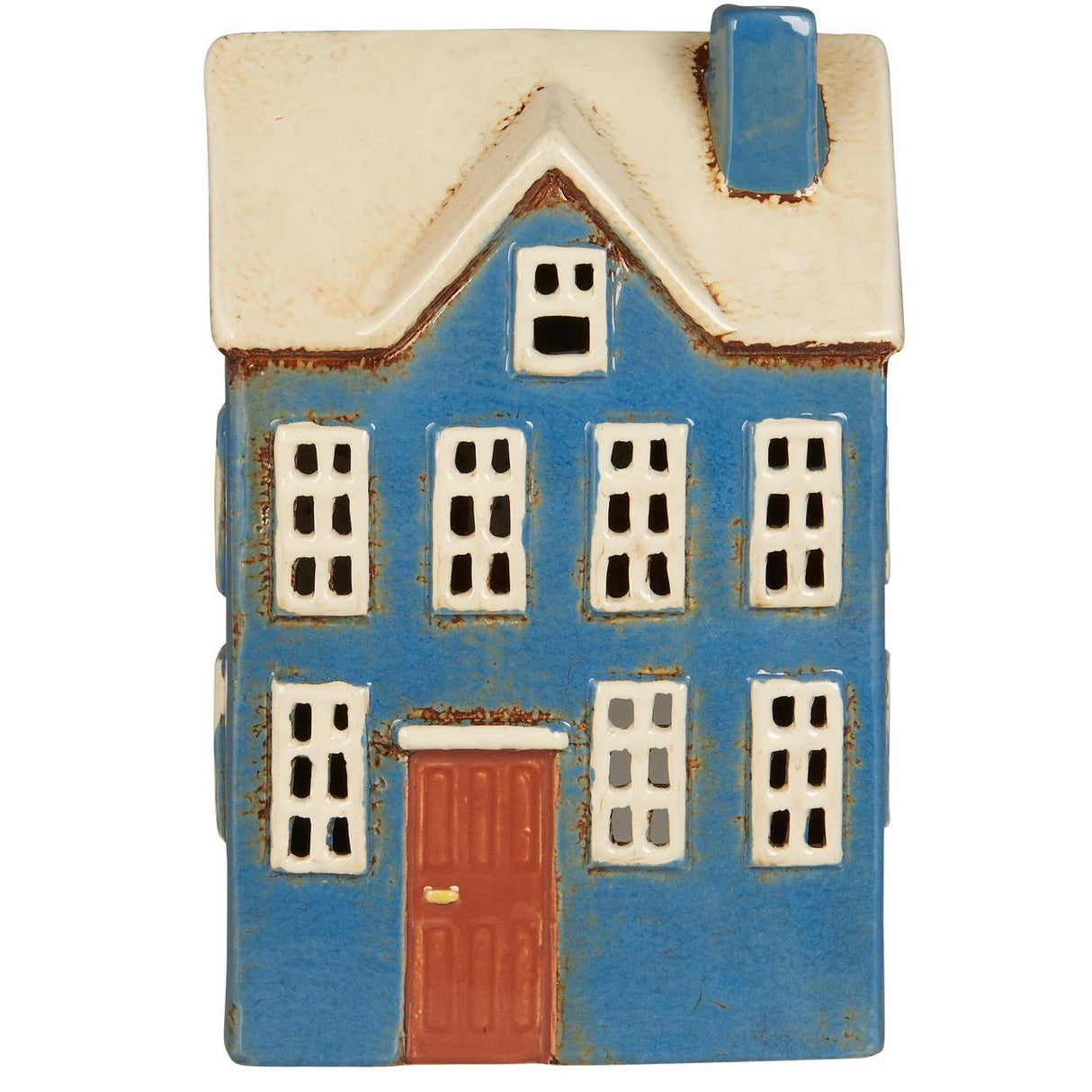 House  for tealight Nyhavn dormer window /brown door