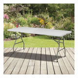 REDWOOD 1.8M FOLDING TABLE WHITE AMALGAMATED
