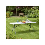 REDWOOD 1.8M FOLDING TABLE WHITE AMALGAMATED