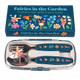 CHILDRENS CUTLERY SET FAIRIES IN  THE GARDEN