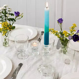 TALL GLASS CANDLE HOLDER CLEAR