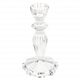 TALL GLASS CANDLE HOLDER CLEAR