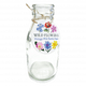 SCHOOL MILK BOTTLE VASE WILD FLOWERS