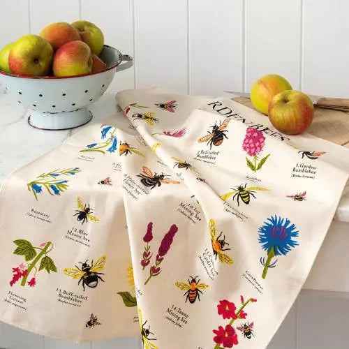 TEA TOWEL GARDEN BEES