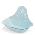 WALL  MOUNTED ENAMEL SOAP DISH BLUE