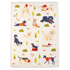 COTTON TEA TOWEL DOG PARK