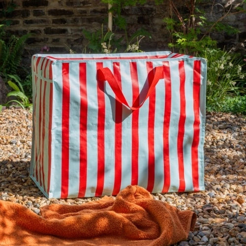 JUMBO STORAGE BAGS BLUE-RED STRIPE