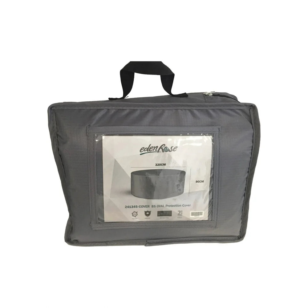 8 SEATER EDEN ROSE OVAL COVER